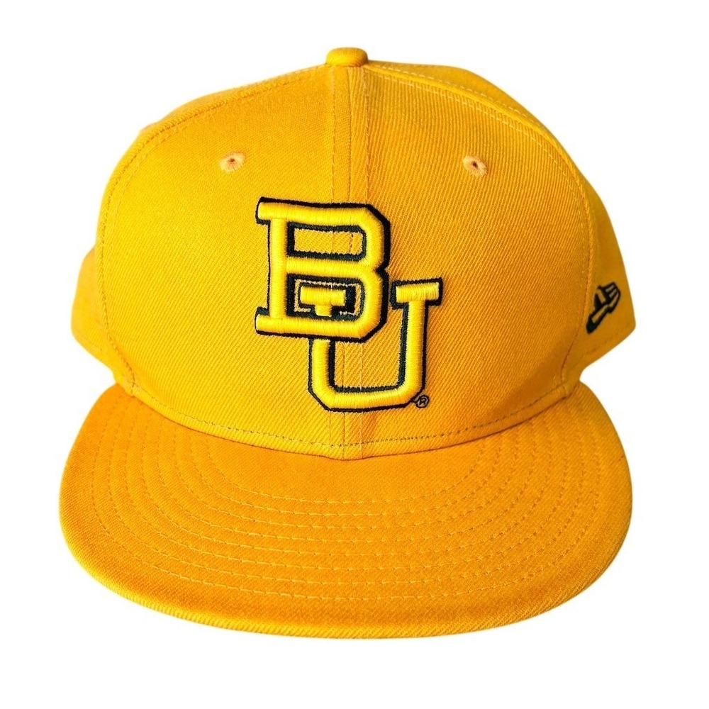 Baylor Bears‎ New Era 59FIFTY Fitted Cap Gold Size 7 3/4